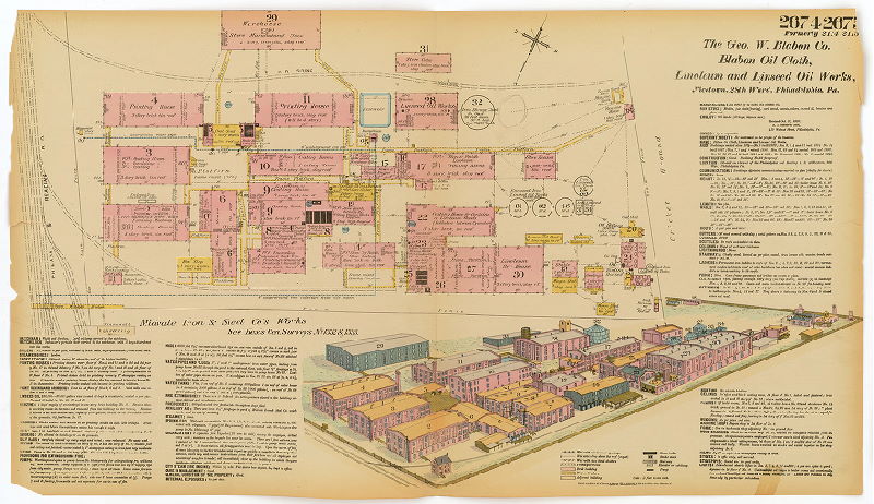 Blabon Oil Cloth, Linoleum & Linseed Oil Works, Hexamer General Surveys, Volume 28