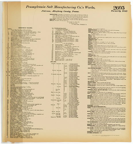 Pennsylvania Salt Manufacturing Co.'s Works, Hexamer General Surveys, Volume 28