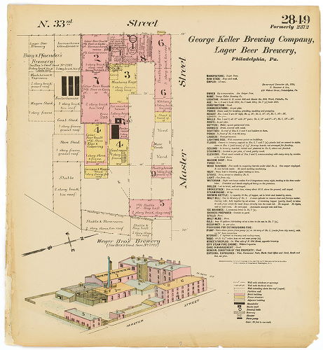 George Keller's Lager Beer Brewery , Hexamer General Surveys, Volume 29