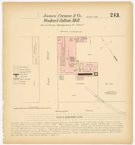 James Cresson & Co. Woolen & Cotton Mill, Hexamer General Surveys, Volume 3