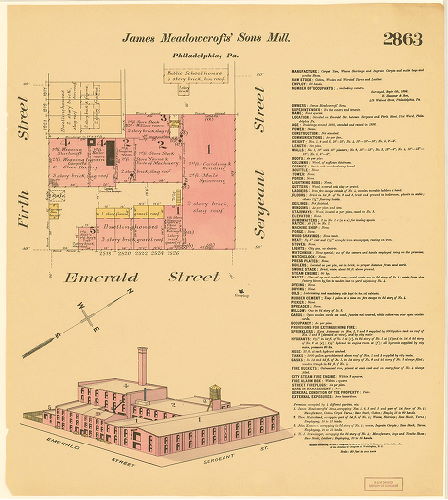 James Meadowcrofts' Sons Mills, Hexamer General Surveys, Volume 30