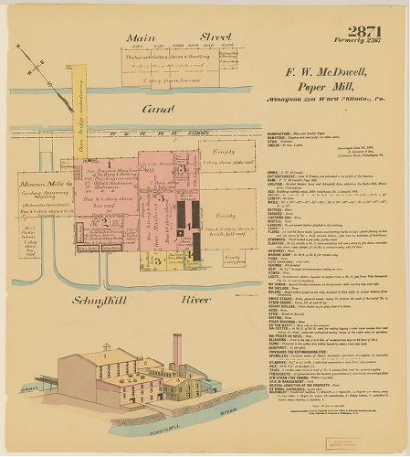 F. W. McDowell Paper Mill, Hexamer General Surveys, Volume 30