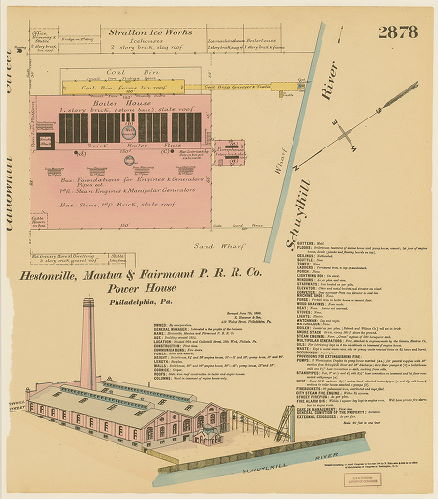 Hestonville, Mantua & Fairmount P.R.R. Co. Power House, Hexamer General Surveys, Volume 30