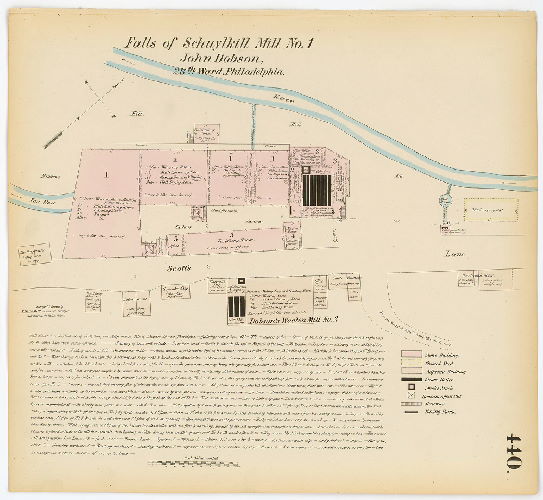 Falls of Schuylkill Mill No. 1, Hexamer General Surveys, Volume 5