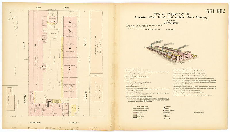 Excelsior Stove Works and Hollow Ware Foundry, Hexamer General Surveys, Volume 8