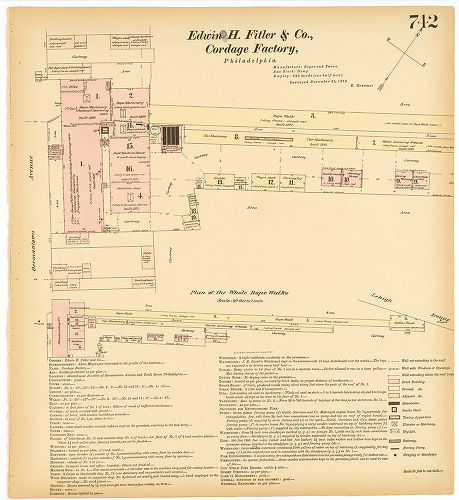 Fitler, Edwin H. & Co. Cordage Factory, Hexamer General Surveys, Volume 8