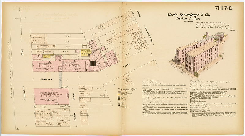 Martin Landenberger & Co. Hosiery Factory, Hexamer General Surveys, Volume 9
