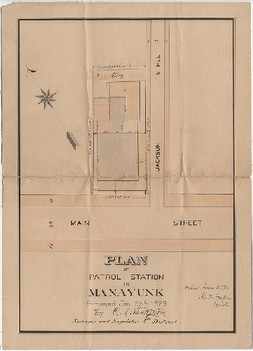 Plan, Plan of [Police] Patrol Station in Manayunk