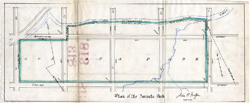Plan, Plan of the Juniata Park. 