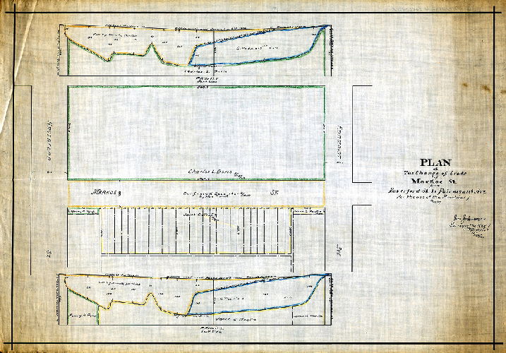 Plan, Plan of the change of grade of Markoe St. from Haverford St. to Fairmount Ave. For the use of the Road Jury only. Dec. 26, 1893. 