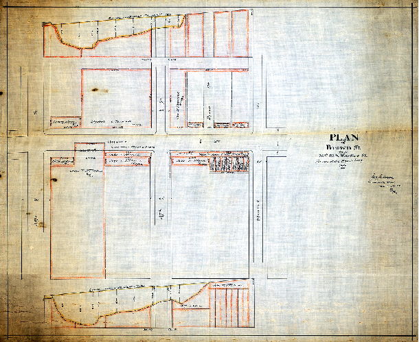 Plan, Plan of Brown St. from 48th to Markoe St. For use of the Road Jury only. April 20, 1894