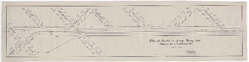 Plan, Plan of tracks on Grays Ferry Ave. between South and Catharine Sts., 30th Ward