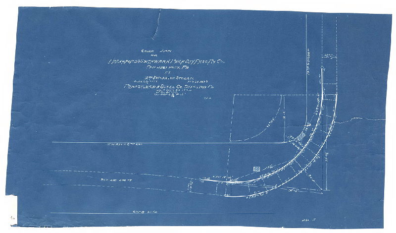 Plan, Order Job 41 for Frankford & Southwark Phila. City Pass. Ry. Co., Philadelphia, Pa., at 12th and Wharton Streets. Pennsylvania Steel Co., Steelton, Pa. 