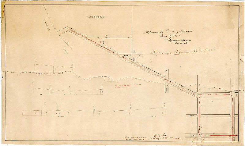 Plan, Fairmount Passenger Rail Road [Approved by Board of Surveyors June 21, 1858] 