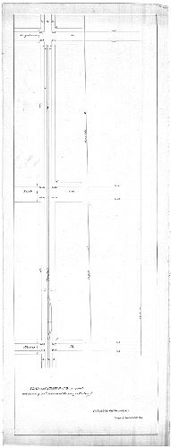 Plan, Plan and profile of the proposed extension of the "Continental Passenger Railway." [On reverse: "Extension of Continental Railway on 20th St. from Norris St. to Susquehanna Ave."]
