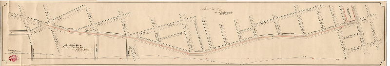 Plan, [No title. Tracks in Haverford Ave. from depot of the West Philadelphia Passenger Rail Way Co. at 41st St. to 53rd St. Survey returned April 29, 1880; approved by Board of Surveyors Sept. 20, 1880] 