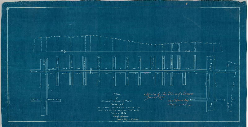 Plan, Plan of proposed extension of tracks belonging to the Union Passenger Railway Co. [Approved by Board of Surveyors June 16, 1890]