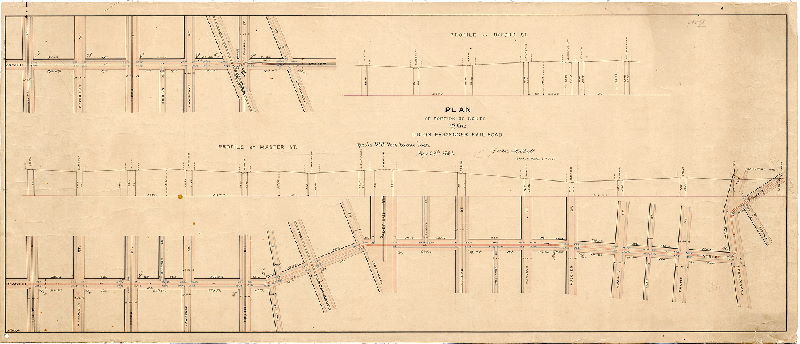 Plan, Plan of portion of route of the Union Passenger Rail Road