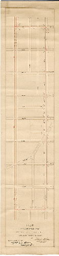 Plan, Plan of the proposed extension of the Thirteenth and Fifteenth Street. Passenger Railway Company [Approved April 21, 1879]