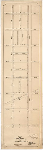 Plan, Plan of the proposed extension of the 13th & 15th St. Passenger R.W. [Approved Sept. 6, 1886]