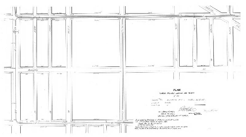 Plan, Plan showing proposed location and heights of the Tenth and Eleventh Sts. Pass. R.W. Co. [Survey returned May 14, 1891; approved Oct. 5, 1891]