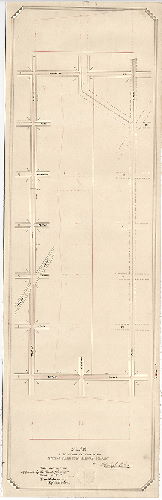 Plan, Plan of the proposed extension of the Citizens' Passenger Railway Company. [Survey returned Sept. 29, 1874; approved Oct. 5, 1874]