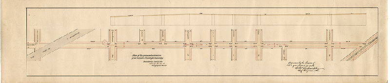 Plan, Plan [and profile] of the proposed extension of the Citizens Passenger Railway [Survey returned and approved April 17, 1876]