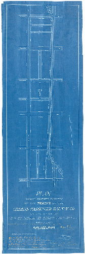 Plan, Plan showing proposed extension of the tracks of the Citizens Passenger Railway Co. on the lines of 11th St., Indiana Ave., Germ'tn. [Germantown] Ave. and 10th St., 28th Ward, Philadelphia [Survey returned June 1890; confirmed Oct. 6 and Dec. 15, 1890]