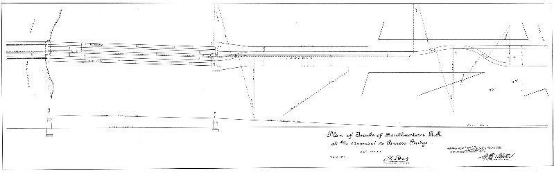 Plan, Plan of tracks of Southwestern R. R. at N. approach to Penrose Bridge, 36th Ward [Approved by Board of Surveyors Feb. 20, 1899]