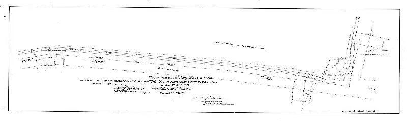 Plan, Plan of the proposed change of curves of the Southwestern Street Passenger Railway Co. on State Island Road, 40th Ward Phila. [Approved by Board of Surveyors April 2, 1900]