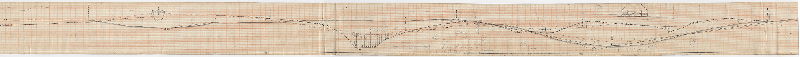 Plan, [No title. Profile, Philadelphia and Olney Railroad. Only a small section of this very long plan was scanned.]