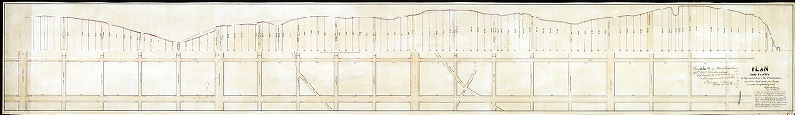 Plan (alternate image), Plan and profile of the proposed line of the Philadelphia and Olney Rail Road from Lehigh Avenue to Wingohocking Creek [Approved by Board of Surveyors April 21, 1862]
