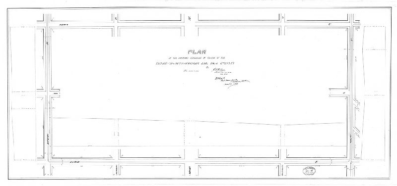 Plan, Plan of the proposed extension of tracks of the Empire or 12 and 16 Sts. Passenger Rail Road Company