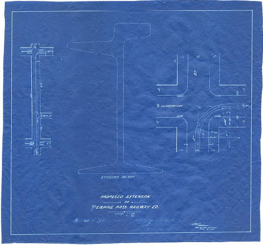 Plan, Proposed extension of the Empire Pass. Railway Co.