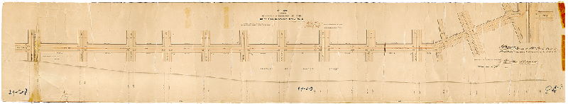 Plan, Plan of the proposed extension of the North Pennsylvania Rail-road [in Master Street]