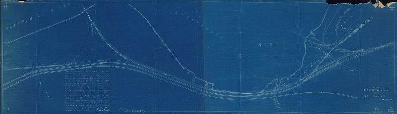 Plan, Map of the proposed improvement of the P. W. & B. R. R. , Jan. 25th, 1882. No. 681