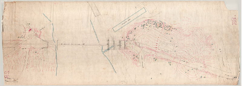 Plan, [No title. From Railroad Plan Index (City Archives Record Group 90.14), p. 370: "Penna. R.R. - Miscellaneous. Topographical sheets. Banks of Schuylkill River at Girard Ave." No date]