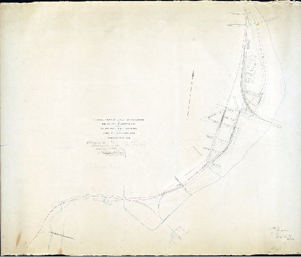 Plan (alternate image), Revised plan of Junction Railroad from Haverford St. to Gray's Ferry, also of proposed location of Penna. R.R. from Spruce St. to Schuylkill River. [Survey returned Dec. 6, 1862; approved by Board of Surveyors Dec. 8, 1862]