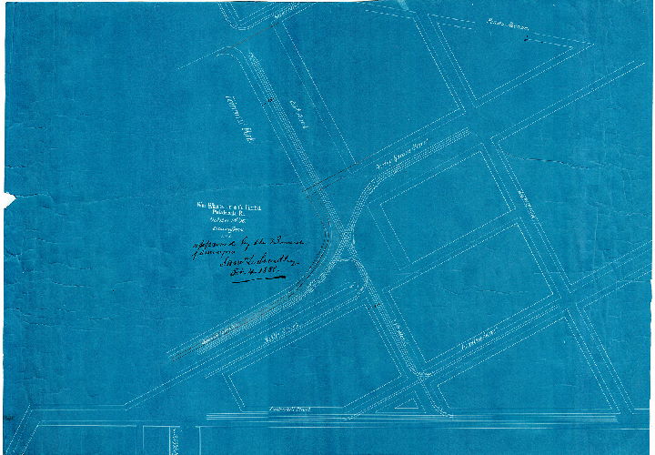 Plan, Wm. Wharton Jr. & Co. Limited, Philadelphia, Pa. October 1st, '86, Drawing #1476, mcd. [Approved by Board of Surveyors, October 4, 1886] 
