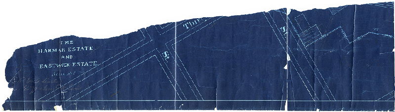 Plan, The Harmar Estate and Eastwick Estate [fragment of plan only]