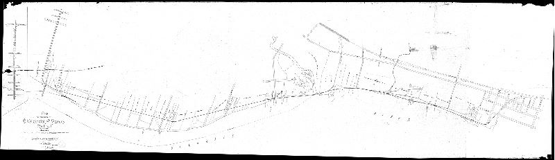 Plan, Map on the line of the Kensington and Tacony Railroad, March 1884