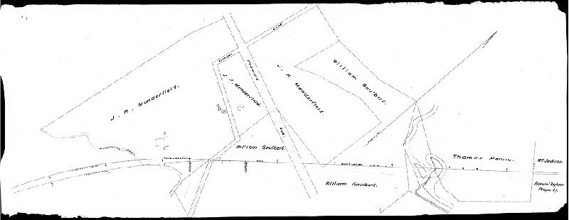 Plan, [No title. From Railroad Plan Index (City Archives Record Group 90.14), p. 356: "Pennsylvania Railroad - Philadelphia & Bustleton Railroad. Map of portion of line"]
