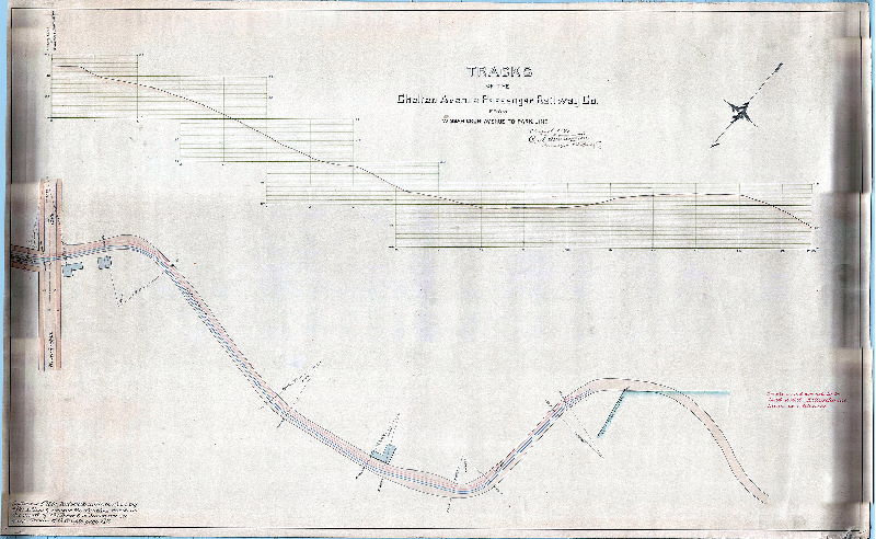 Plan, Tracks of the Chelten Avenue Passenger Railway Co. from Wissahickon Avenue to Park Line.