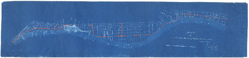 Plan, Map of northern section of Phila. Belt Line R.R.