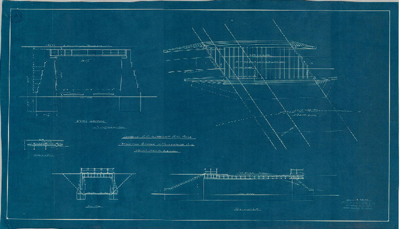 Plan, Gravity R.R. Fairmount Park, Philada. Design for bridge at Montgomery Ave. Drawing No. 18146 Wilson Brothers & Co.