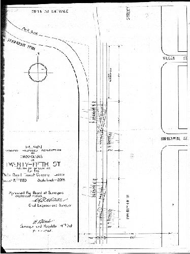 Plan, Plan showing proposed re-location of crossovers on Twenty-fifth St. south of Green St. for the Phila. Rapid Transit Company, Lessee. [Approved by Board of Surveyors Sept. 14, 1903]