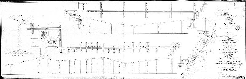 Plan, Plan showing proposed location of tracks on 27th St. … Berks St. … 25th St. … Thompson St. … and on 26th St. … for the Union Passenger Railway Co. and the Centennial Passenger Railway Co., Philadelphia