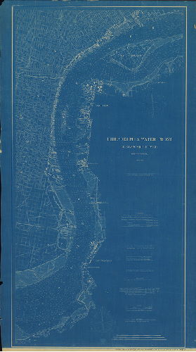 Plan (alternate image), Philadelphia Water Front, Delaware River, Pennsylvania