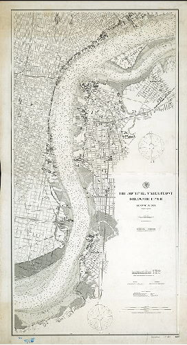 Plan (alternate image), U.S. Coast and Geodetic Survey. Philadelphia Water Front, Delaware River, Pennsylvania. October 1900. 