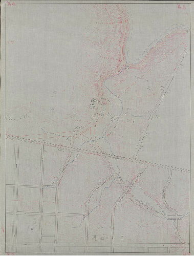 Plan, [No title. Topography from Wayne Avenue west to Wissahickon Creek and north of Chelten Avenue.]